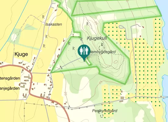 Karta over Kjugekullsvägen