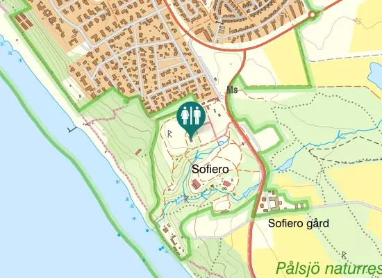 Karta over Slottsvägen