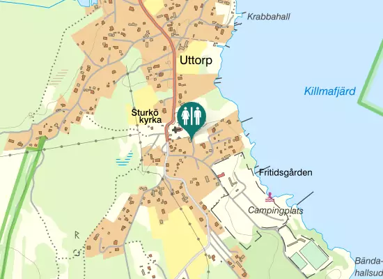 Karta over Idrottsvägen