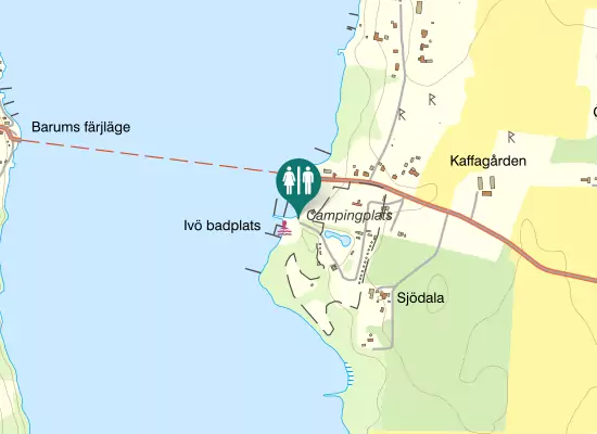 Karta over Ärkebiskopens Väg