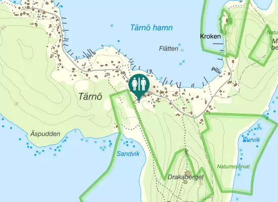 Karta over Tärnö byväg