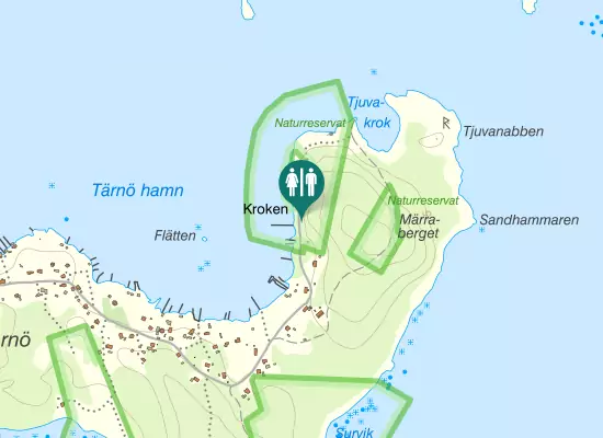 Karta over Tärnö byväg
