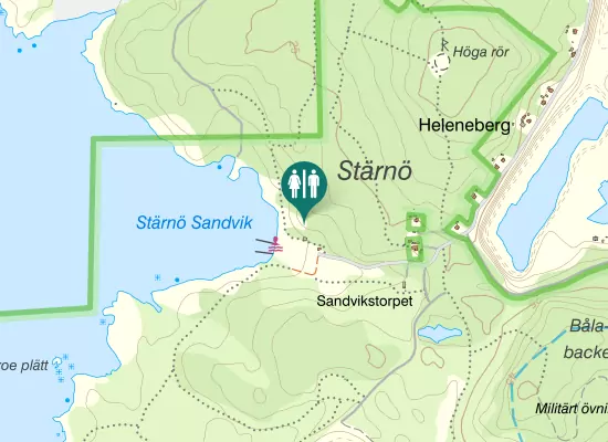 Karta over Södra Stärnövägen