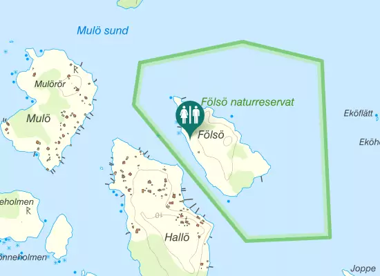 Karta over Furösundsvägen