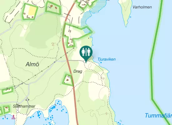 Karta over Hasslövägen