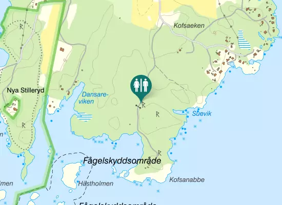 Karta over Kofsavägen