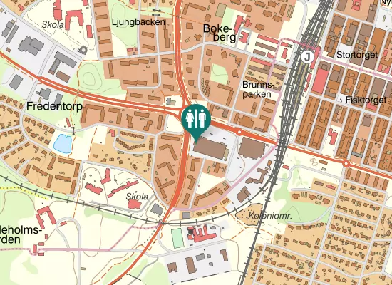 Karta over Hovdalavägen