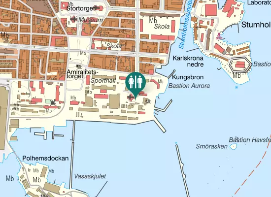 Karta over Drottninggatan