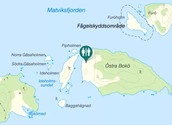 Karta over Furösundsvägen