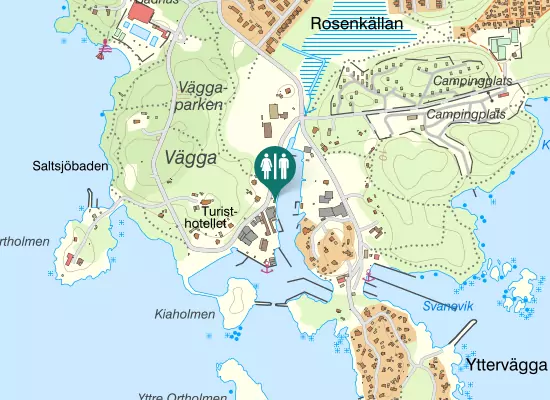 Karta over Saltsjöbadsvägen