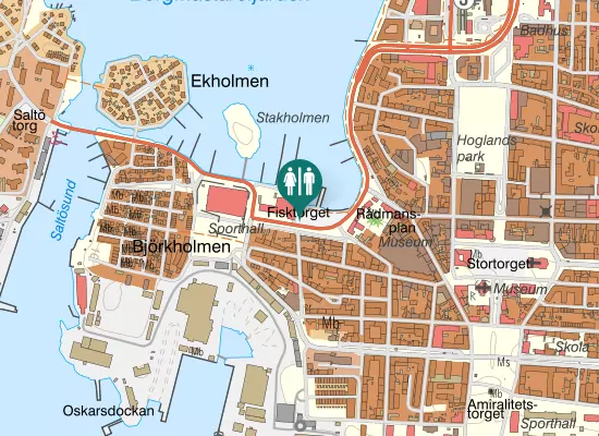 Karta over Fisktorget