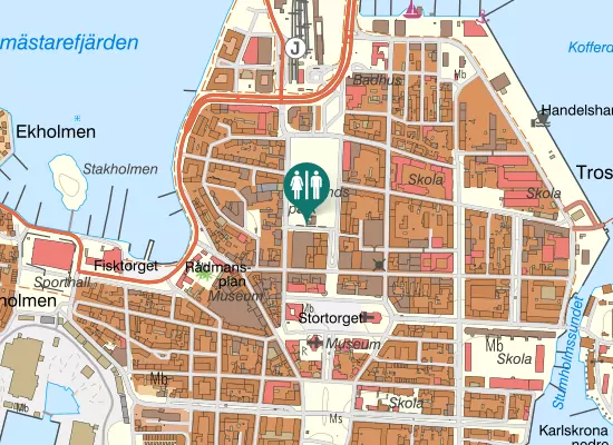Karta over Parkgatan