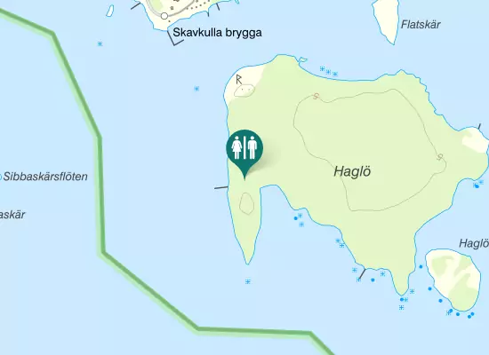 Karta over Skavkullavägen