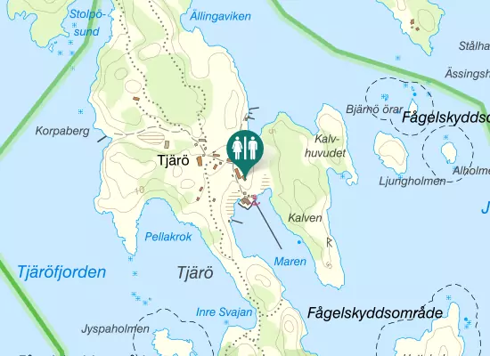 Karta over Bjärnösundsvägen