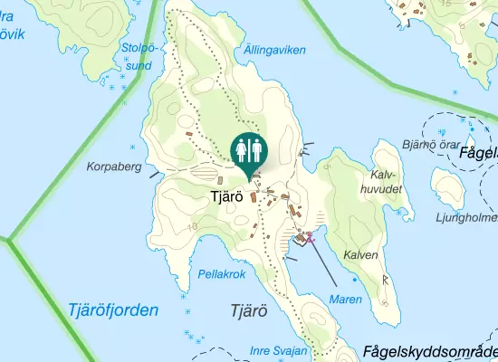 Karta over Bjärnösundsvägen