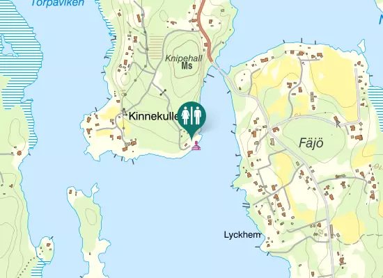 Karta över Fäjövägen
