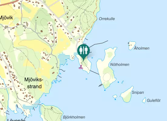 Karta over Orredalsvägen