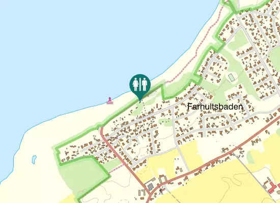 Karta over Farhultsbaden