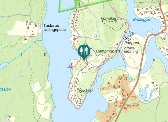 Karta over Långasjönäsvägen