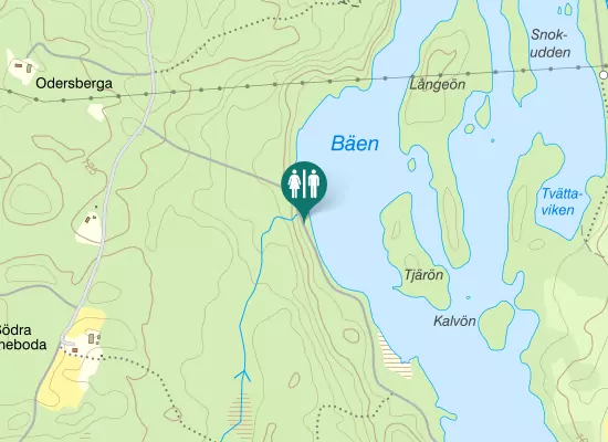 Karta over Dynebodavägen