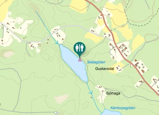 Karta över Harstorpsvägen