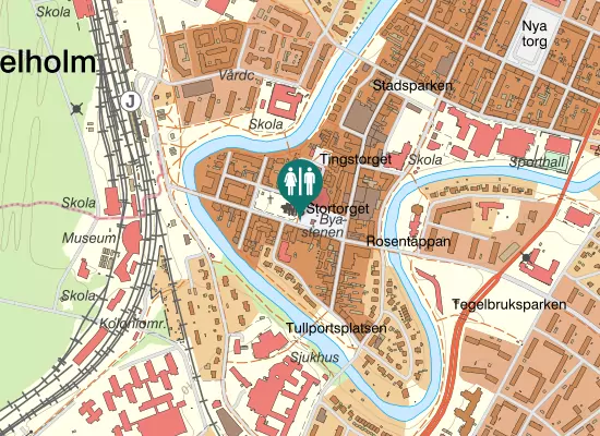 Karta over Järnvägsgatan