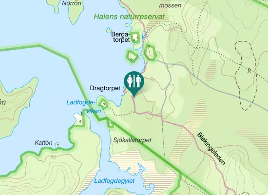 Karta over Blåseviksvägen