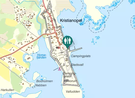 Karta over Östra Vallgatan
