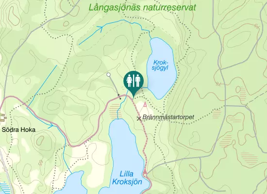 Karta over Långasjönäsvägen