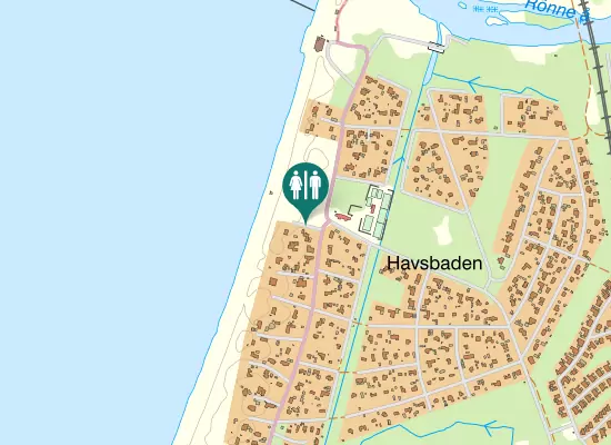 Karta over Strandstigen