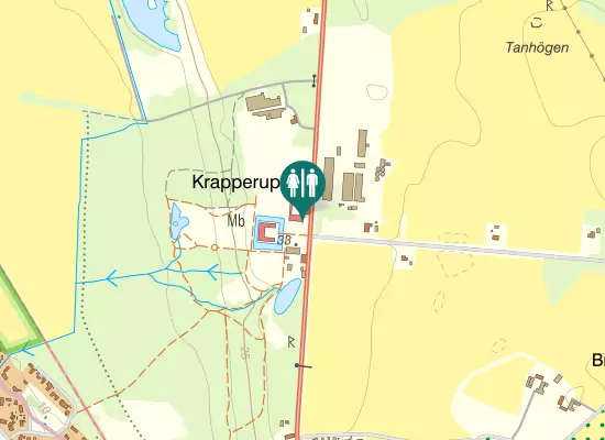 Karta over Krapperupsvägen