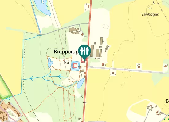 Karta over Krapperupsvägen