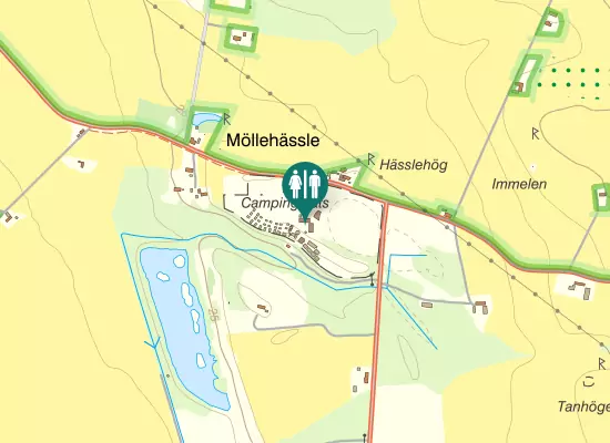 Karta over Kullabergsvägen