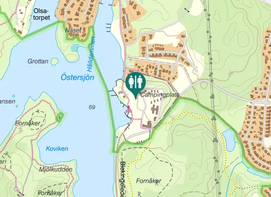 Karta over Strandvägen