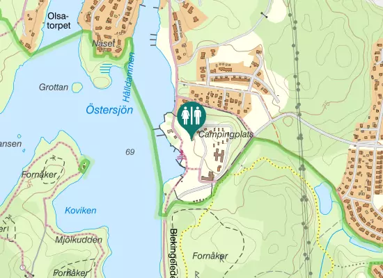 Karta over Strandvägen