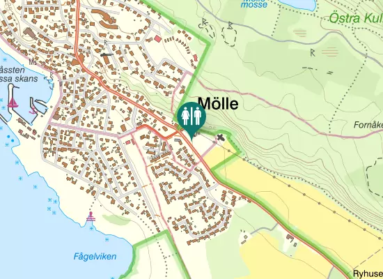 Karta over Kullabergsvägen