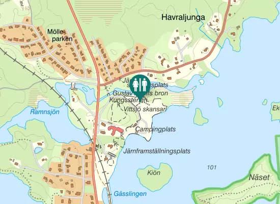 Karta over Campingvägen