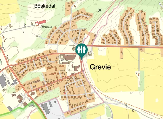 Karta över Bjäre Banvall