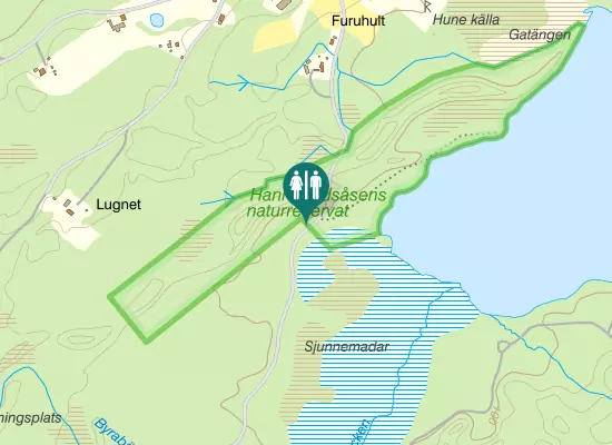 Karta over Hannabadsvägen