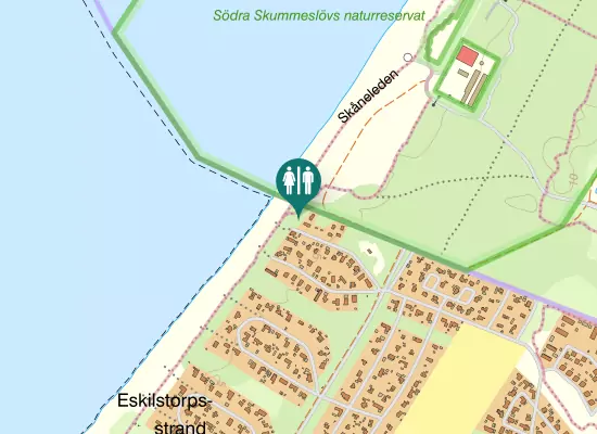 Karta over Silvias väg