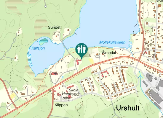 Karta over Södra vägen