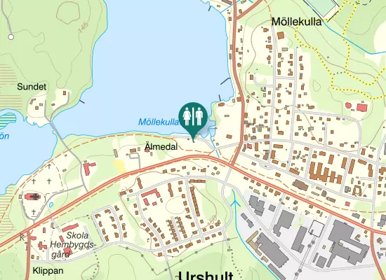 Karta over Södra vägen