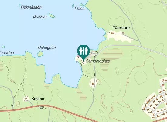 Karta over Törnsjövägen