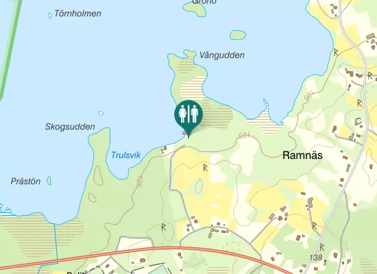 Karta over Nya Älmhultsvägen