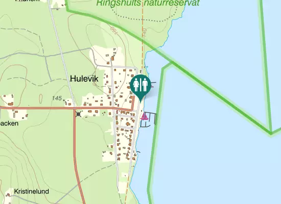 Karta over Strandvägen
