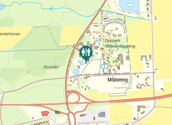 Karta over Djurparksvägen