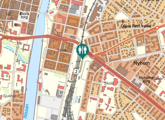 Karta över Anna Lindhs plats