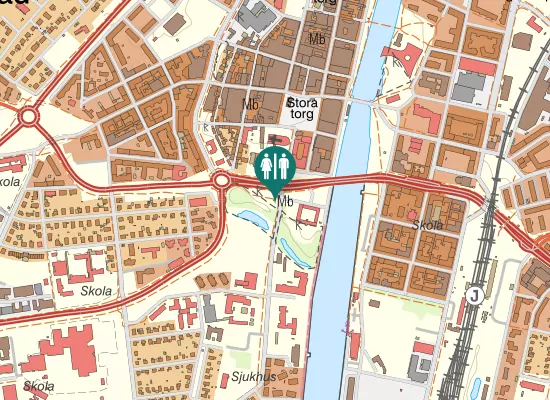 Karta over Södra vägen