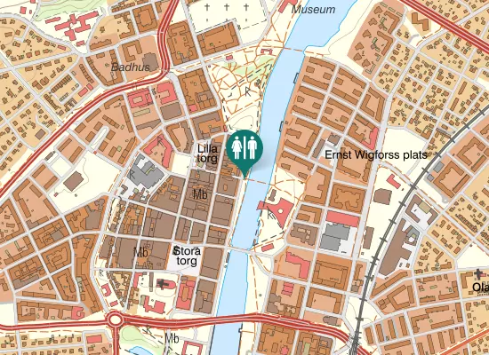 Karta över Gamletullsbron