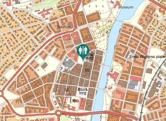 Karta over Köpmansgatan